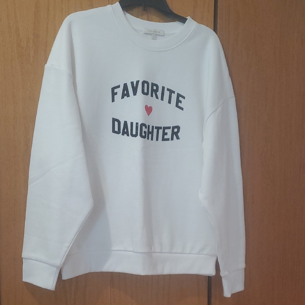 FAVORITE DAUGHTER HEART LOGO SWEATSHIRT; SIZE MEDIUM - Picture 4 of 13